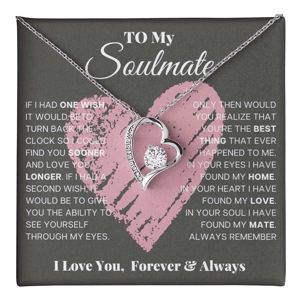 Gift for Soulmate – Forever Love Necklace with Heart Pendant
