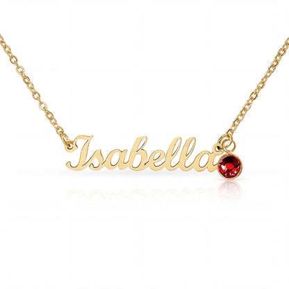To My Mom – Personalized Name Necklace with Birthstone Gift