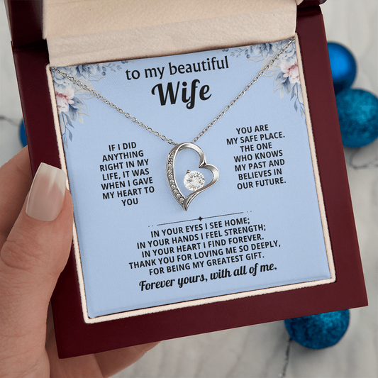 Gift for Wife – Forever Love Necklace Anniversary Gift