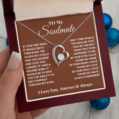 To My Soulmate Necklace – Romantic Gift for Wife