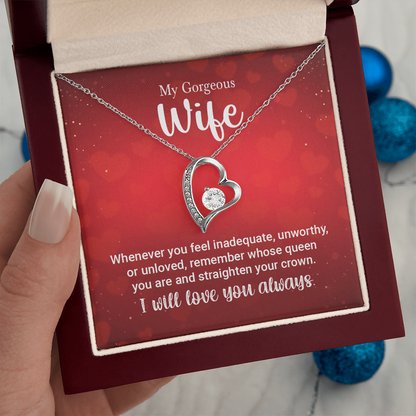 To My Wife Necklace – Forever Love Gift for Her