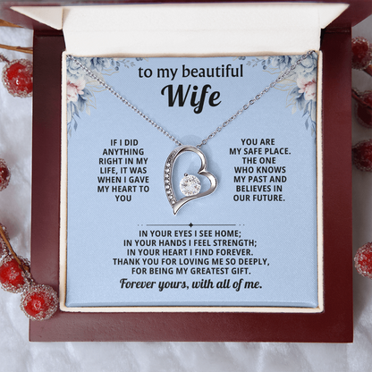 Gift for Wife – Forever Love Necklace Anniversary Gift