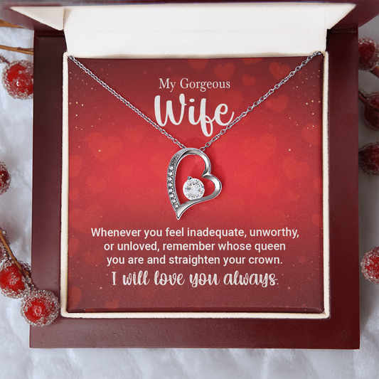 To My Wife Necklace – Forever Love Gift for Her