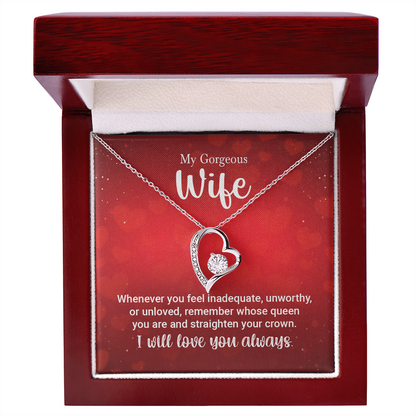 To My Wife Necklace – Forever Love Gift for Her