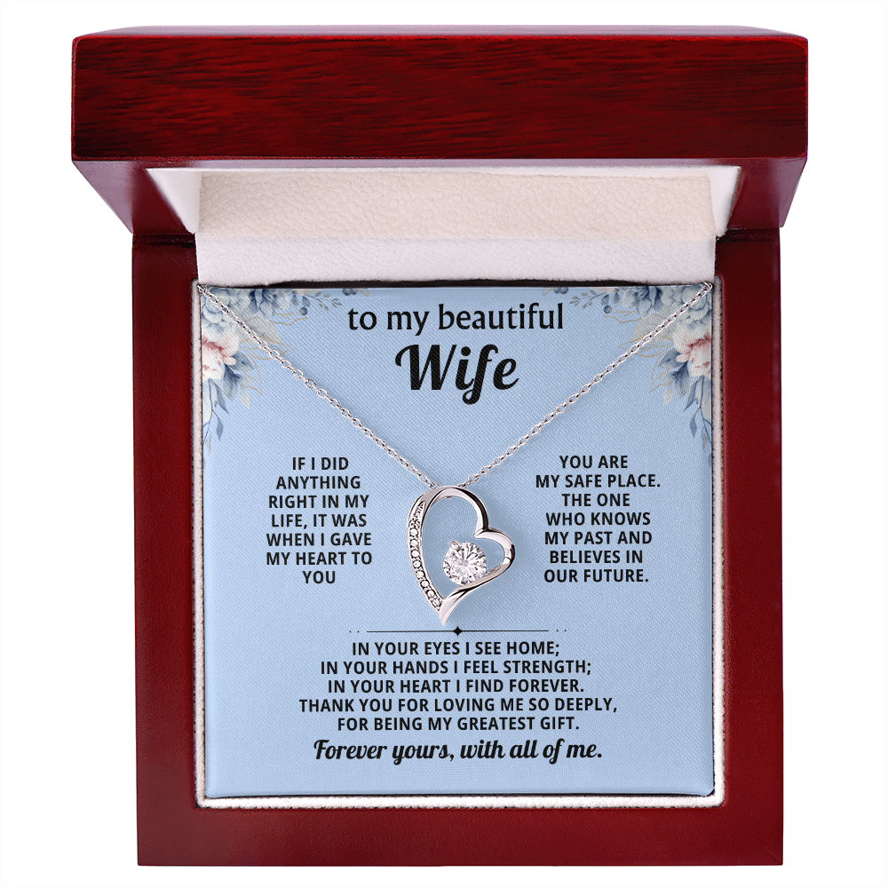 Gift for Wife – Forever Love Necklace Anniversary Gift
