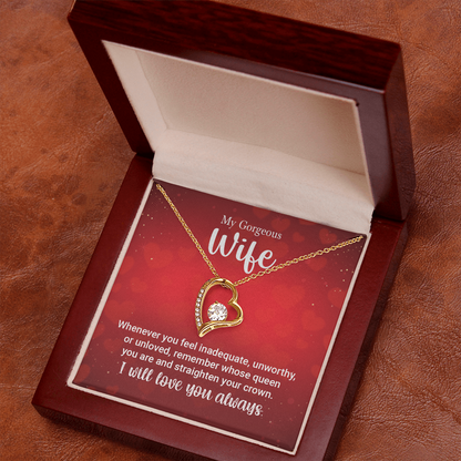 To My Wife Necklace – Forever Love Gift for Her