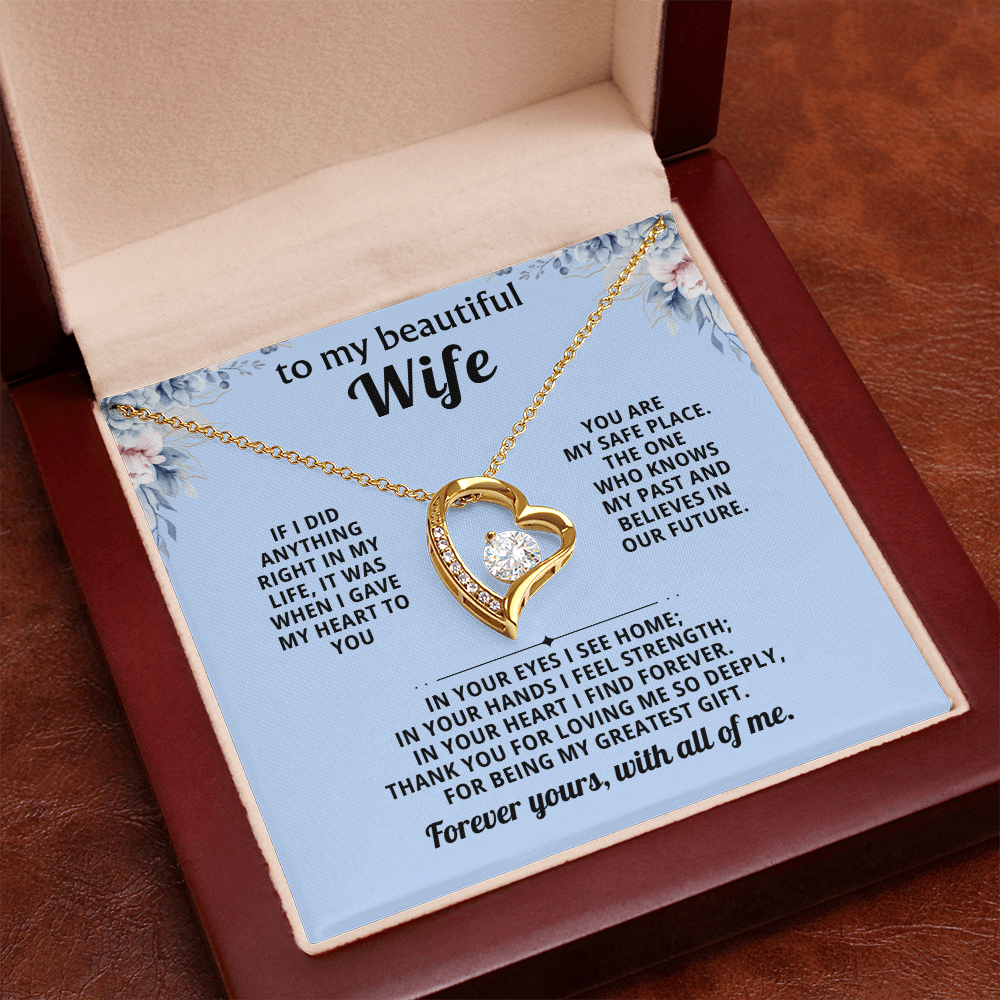 Gift for Wife – Forever Love Necklace Anniversary Gift