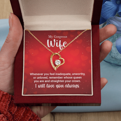 To My Wife Necklace – Forever Love Gift for Her