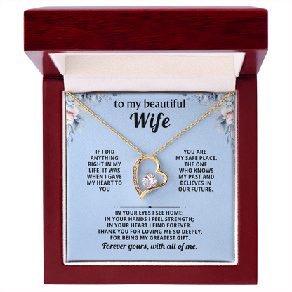 Gift for Wife – Forever Love Necklace Anniversary Gift