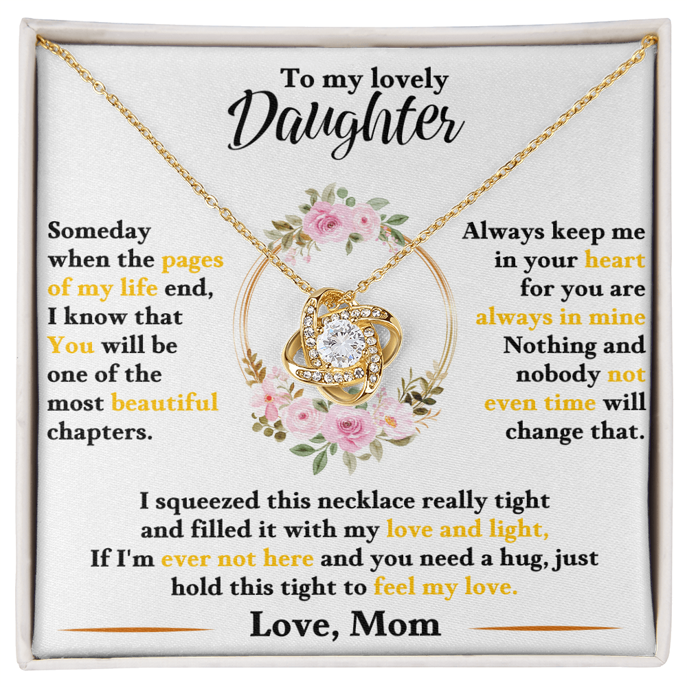 Gift for Daughter – Love Knot Necklace – Emotional Jewelry Gift