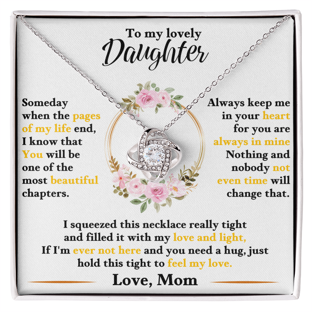 Gift for Daughter – Love Knot Necklace – Emotional Jewelry Gift