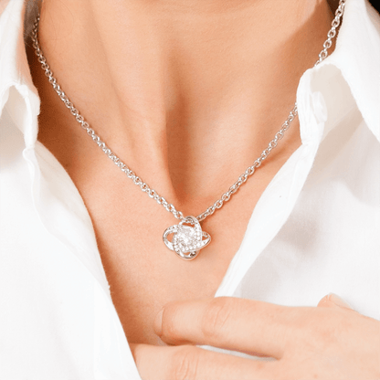 Gift for Bonus Daughter – Love Knot Necklace – Stepdaughter Gift
