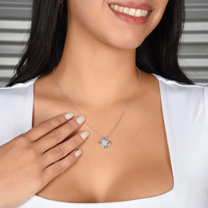 To My Little Girl Necklace – Love Knot Gift from Dad