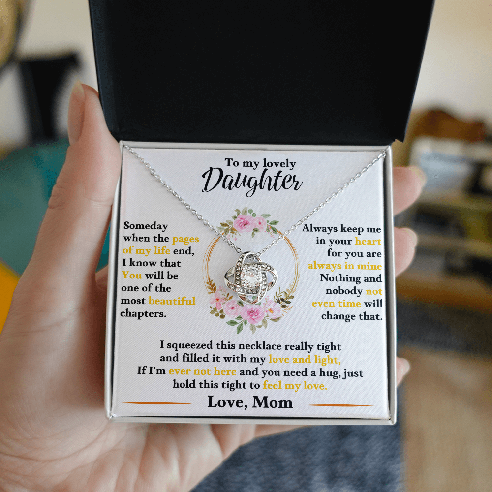 Gift for Daughter – Love Knot Necklace – Emotional Jewelry Gift