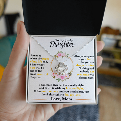 Gift for Daughter – Love Knot Necklace – Emotional Jewelry Gift