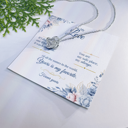 To My Love - Love Knot Necklace Gift for Her