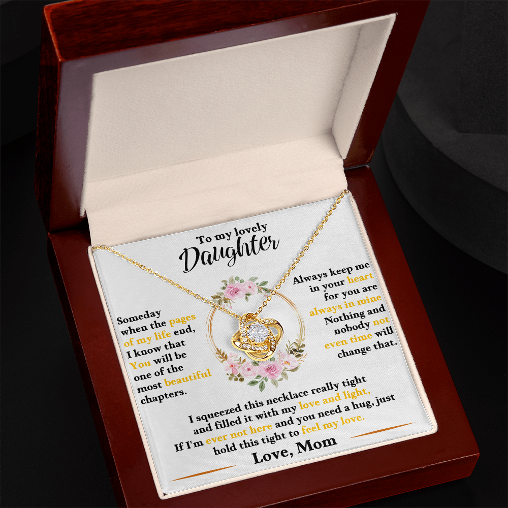 Gift for Daughter – Love Knot Necklace – Emotional Jewelry Gift