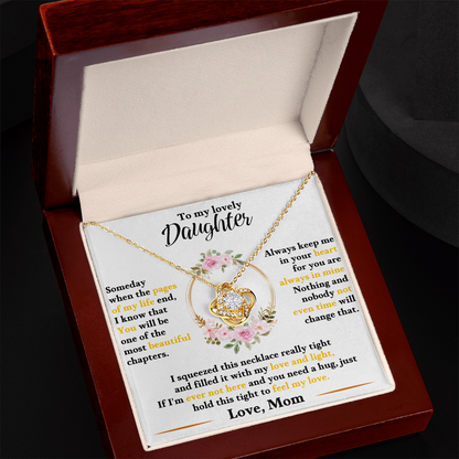 Gift for Daughter – Love Knot Necklace – Emotional Jewelry Gift