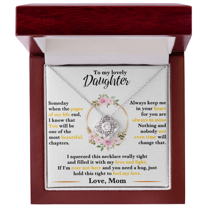 Gift for Daughter – Love Knot Necklace – Emotional Jewelry Gift