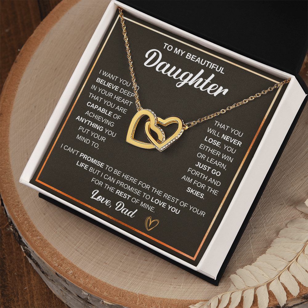Gift for Daughter – Interlocking Hearts Necklace – Sentimental Jewelry