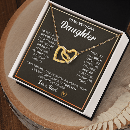 Gift for Daughter – Interlocking Hearts Necklace – Sentimental Jewelry