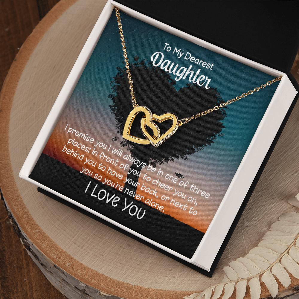 To My Daughter – I’ll Always Be By Your Side Necklace Gift
