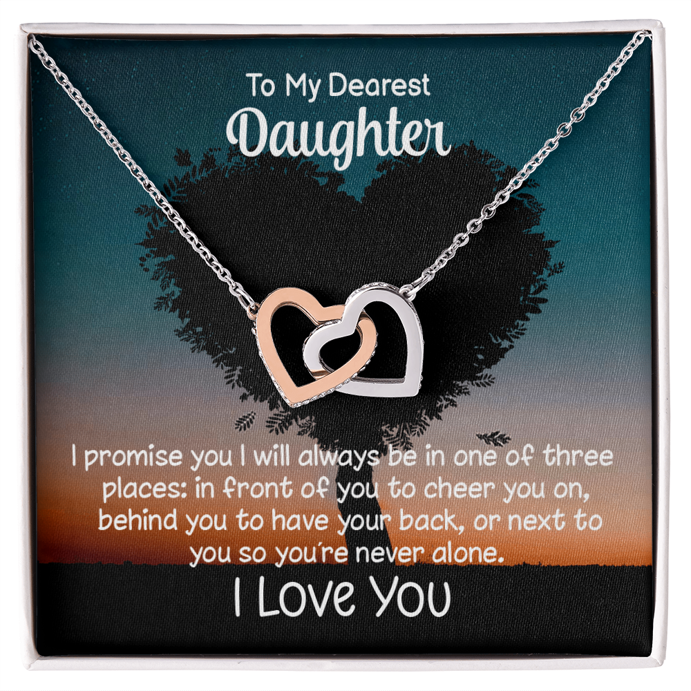 To My Daughter – I’ll Always Be By Your Side Necklace Gift