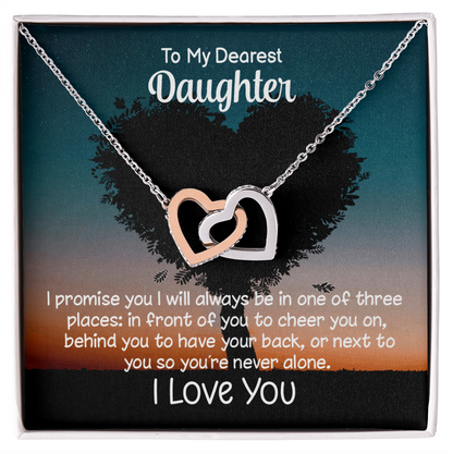 To My Daughter – I’ll Always Be By Your Side Necklace Gift
