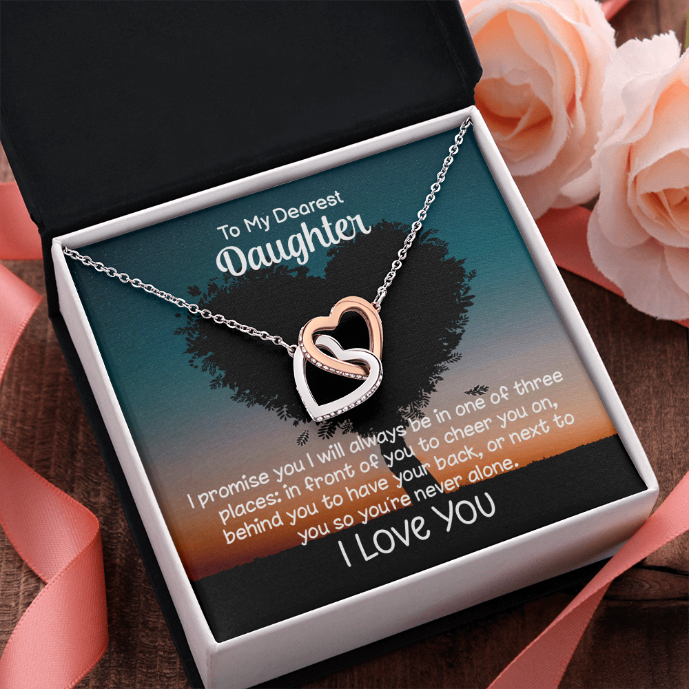 To My Daughter – I’ll Always Be By Your Side Necklace Gift