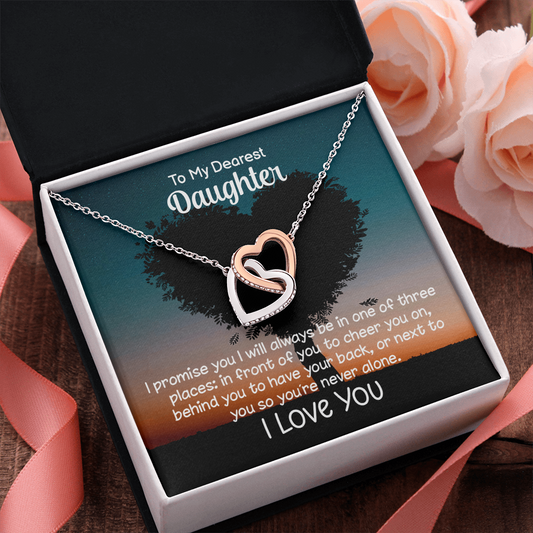 To My Daughter – I’ll Always Be By Your Side Necklace Gift