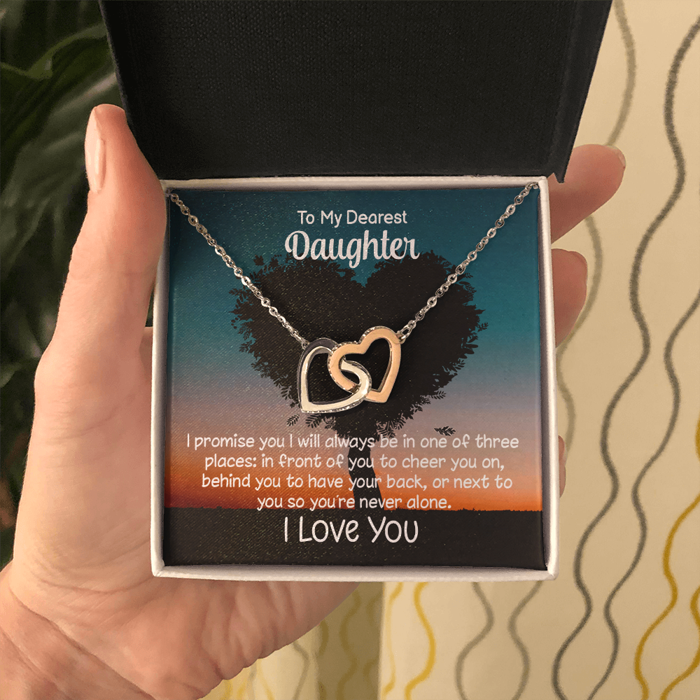 To My Daughter – I’ll Always Be By Your Side Necklace Gift