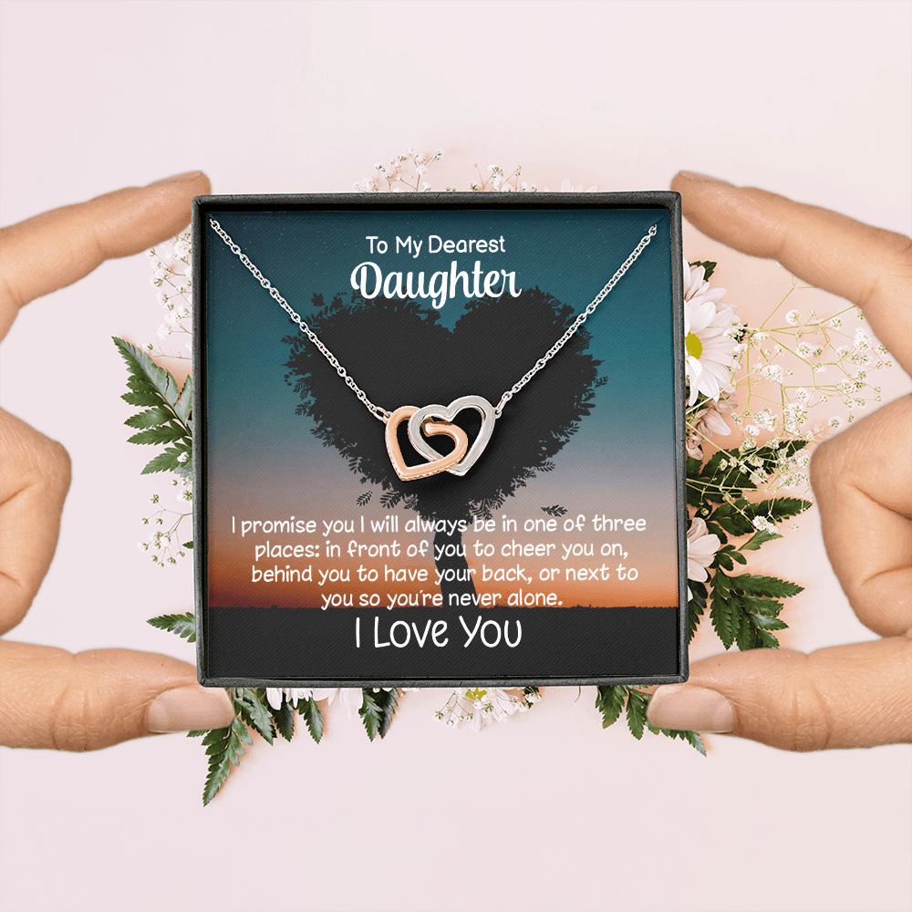 To My Daughter – I’ll Always Be By Your Side Necklace Gift