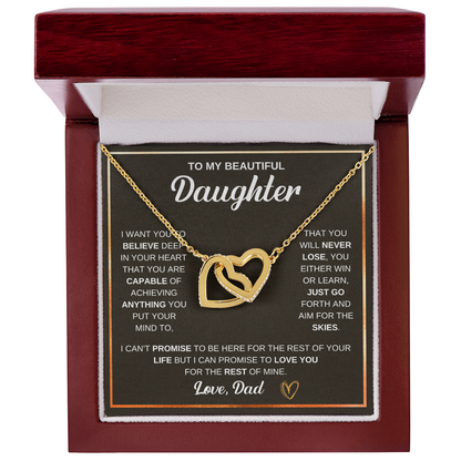Gift for Daughter – Interlocking Hearts Necklace – Sentimental Jewelry