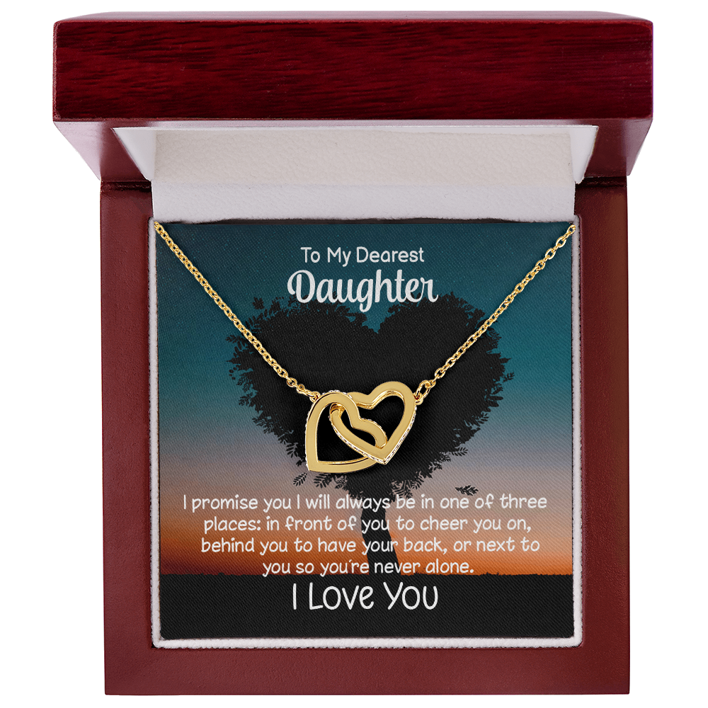 To My Daughter – I’ll Always Be By Your Side Necklace Gift