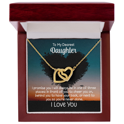 To My Daughter – I’ll Always Be By Your Side Necklace Gift