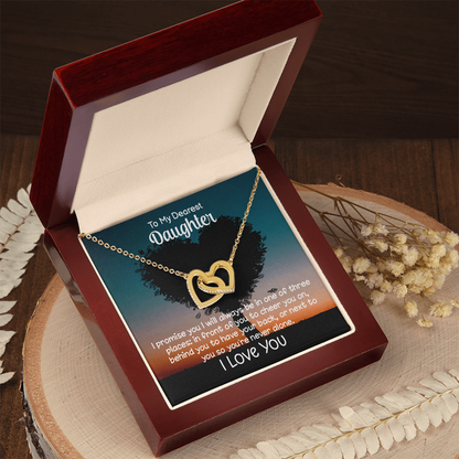 To My Daughter – I’ll Always Be By Your Side Necklace Gift