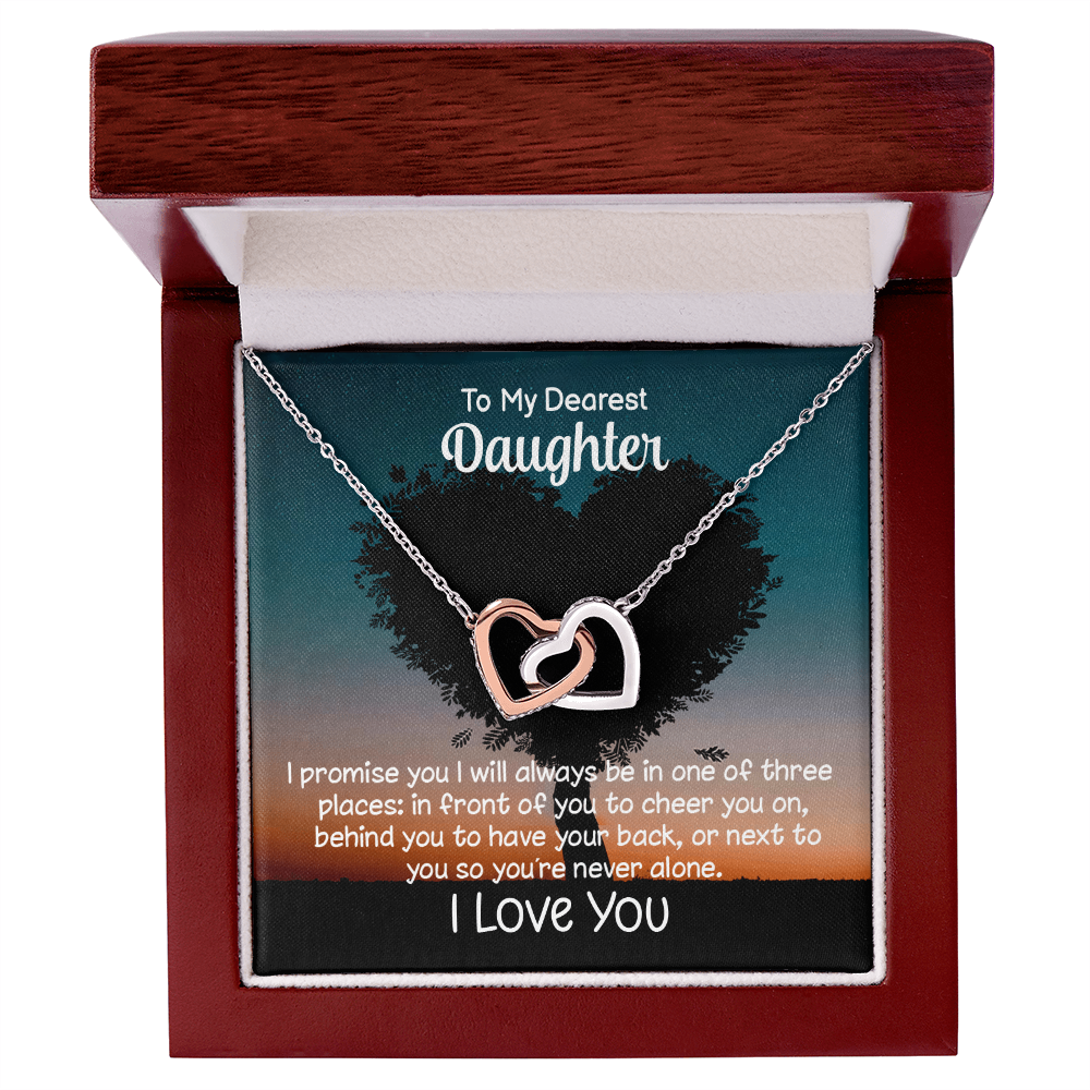 To My Daughter – I’ll Always Be By Your Side Necklace Gift