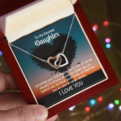 To My Daughter – I’ll Always Be By Your Side Necklace Gift