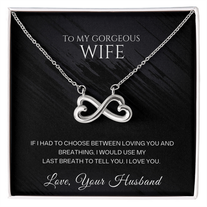Gift for Wife – Endless Love Necklace – Romantic Anniversary Jewelry
