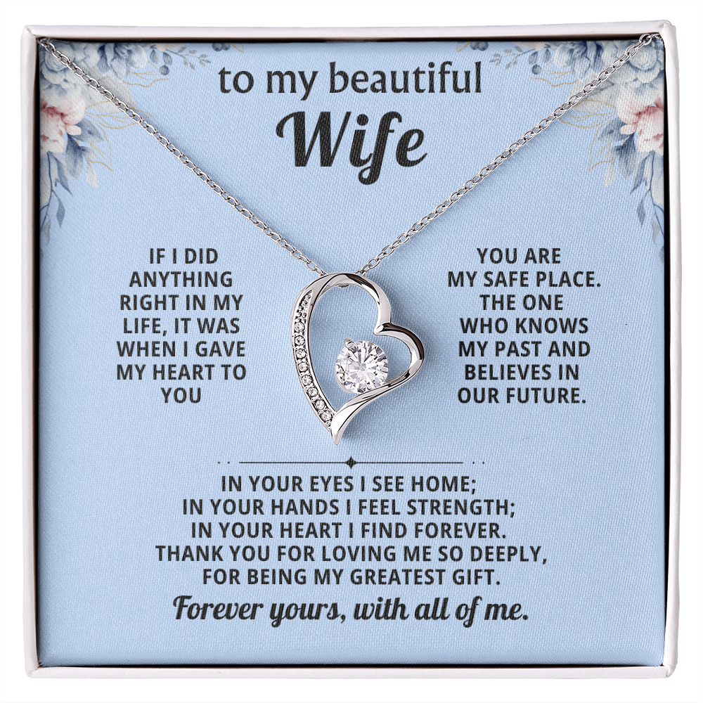 Gift for Wife – Forever Love Necklace Anniversary Gift