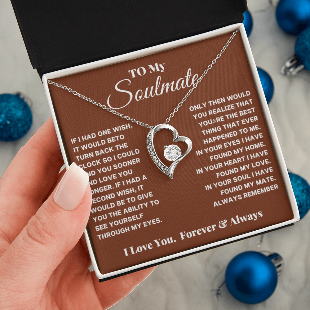 To My Soulmate Necklace – Romantic Gift for Wife