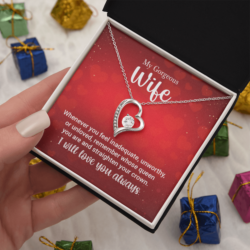To My Wife Necklace – Forever Love Gift for Her