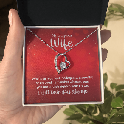 To My Wife Necklace – Forever Love Gift for Her