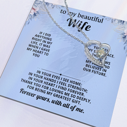 Gift for Wife – Forever Love Necklace Anniversary Gift