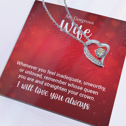 To My Wife Necklace – Forever Love Gift for Her