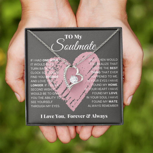 Gift for Soulmate – Forever Love Necklace with Heart Pendant