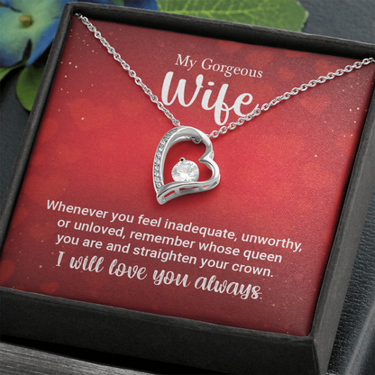To My Wife Necklace – Forever Love Gift for Her