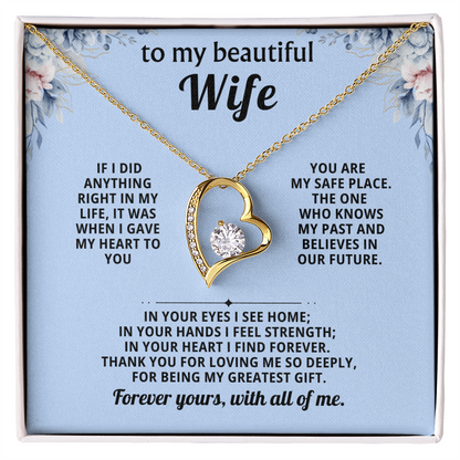 Gift for Wife – Forever Love Necklace Anniversary Gift