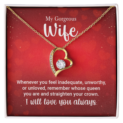 To My Wife Necklace – Forever Love Gift for Her