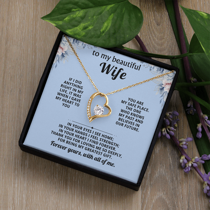 Gift for Wife – Forever Love Necklace Anniversary Gift